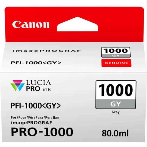 PlotterSarf® Canon PFI-1000 GY (Gray) Gri A2 Yazıcı Orijinal Mürekkep Kartuş 80 ml. (0552C001)