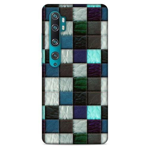 Xiaomi Mi Note 10 Pro Kılıf Patchwork (46) Core Armor Kılıf Gri Cam Göbeği