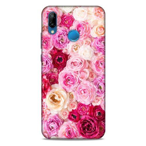 Lopard Huawei P20 Lite Uyumlu Kılıf Bahar (47) Crystal Flex Kılıf Güller