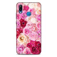 Lopard Huawei P20 Lite Uyumlu Kılıf Bahar (47) Crystal Flex Kılıf Güller