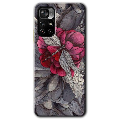 Redmi Note 11T Kılıf HD Desen Baskılı Arka Kapak - kelebek Ömrü + Kırılmaz Cam