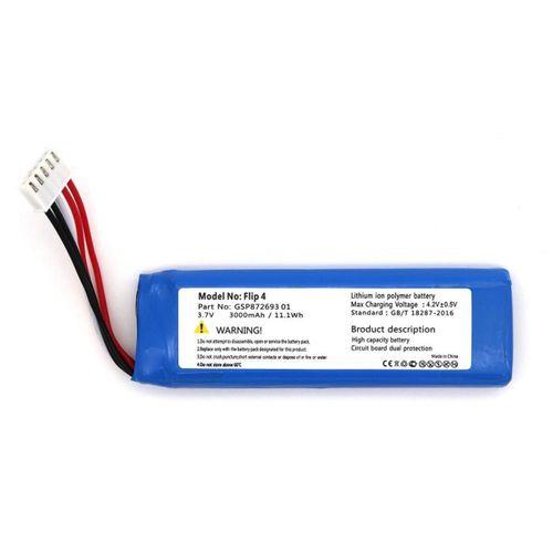 Flip 4 uyumlu 3.7v 3000 mah Soketli Batarya