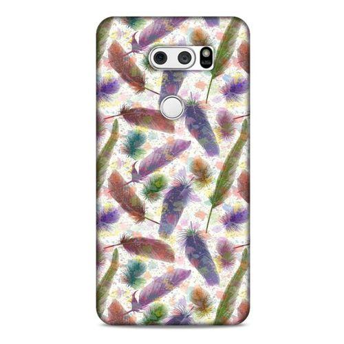 LG K40S Kılıf Desenli Özel Seri Tüyler (33) Hybrid Kılıf