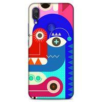 Lopard Xiaomi Redmi Note 7 Uyumlu Kılıf Soyut Sanat (13) Baskılı Silikon Kap