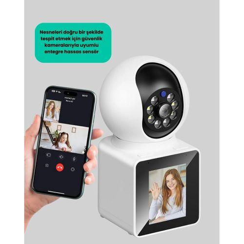 Wifi İç Mekan Kamera 2k Gece Görüşlü Çift Yönlü Görüntü Konuşma Destekli