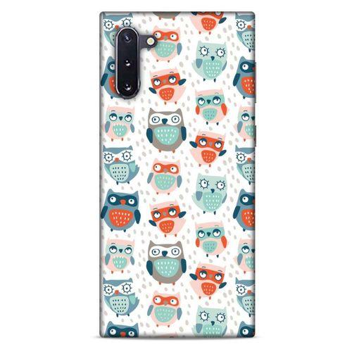 Baykuşlar (16) Desenli Silikon Kapak Telefon Kabı Samsung Galaxy Note 10 Kılıf