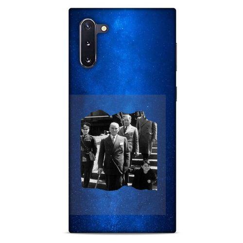 Samsung Galaxy Note 10 Kılıf Atatürk (11) Tam Koruma Gece Mavisi