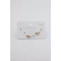 Çoklu Set Küpe - Altın