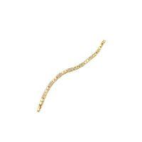 Taşlı Kare VİP Bileklik - Altın