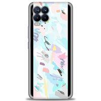Realme 8 Pro Kılıf HD Baskılı Kılıf - Blue and Purple + Tam Ekran Koruyucu