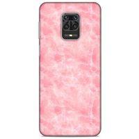 Mermer Desenli (4) Tema Koruma Kılıfı Pembe Xiaomi Redmi Note 9S Kılıf