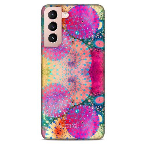 Lopard Samsung Galaxy S21 Uyumlu Kılıf Pastel Renkler (47) Crystal Flex Kılıf
