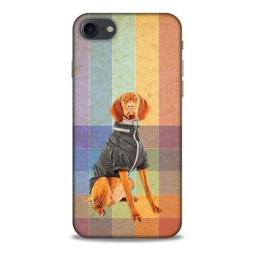 Apple Iphone 8 Kılıf Köpek Kıyafetleri (36) Glitter Kılıf Alman Pointer