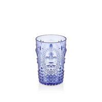 Akrilik Mavi Tekli Kısa Bardak & Su Meşrubat Kahve Yanı Bardağı 400 ml ( Cam Değildir )