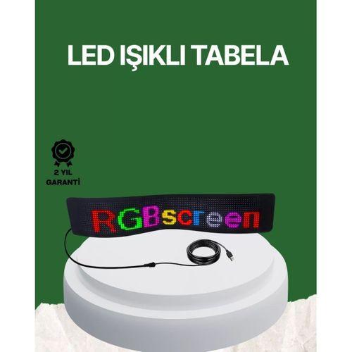 Usb Girişli Rgb Led Tabela Ayarlanabilir Parlaklık Ve Kayan Yazı Özellikli
