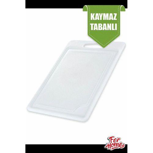 Kesme Tahtası Plastik Büyük Kesme Sunum Tahtası Kesim Panosu 225x325 Mm Royaleks-FR-108