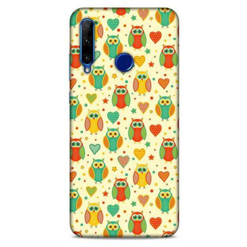 Baykuşlar (18) Desenli Silikon Kapak Telefon Kabı Huawei Y6P Kılıf