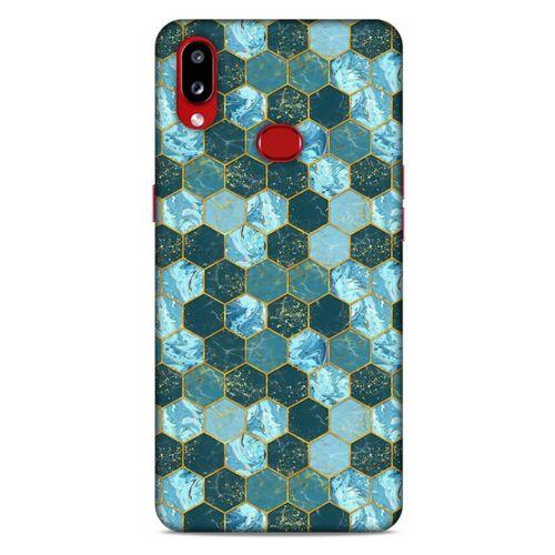 Mermer Desenli (21) Tema Koruyucu Kapak Akuamarin Samsung Galaxy A10s Kılıf