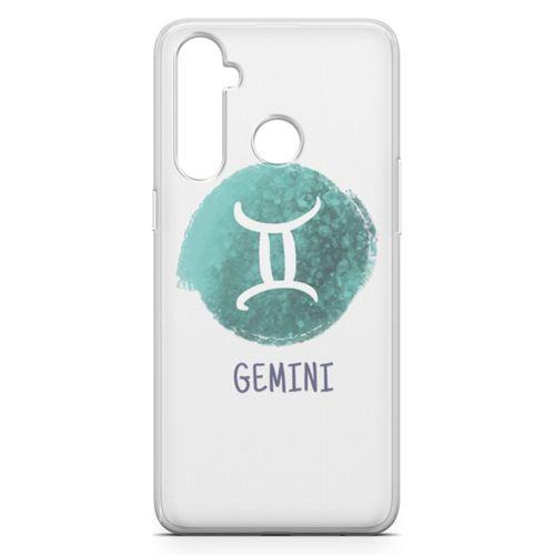 Oppo Realme 5 Pro Kılıf Burçlar İkizler Arka Kapak Koruma Desenli Full Koruyucu