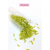 Uzun Boru Kesme Boncuk Çap 2mm Uzunluk 10 mm - 20 Gram - Yeşil - BNC243