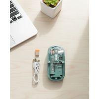 Bluetooth Ve 2.4g Usb Destekli Pilli Kablosuz Şeffaf Mouse