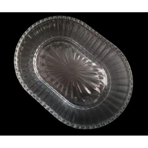 Cam Oval Sabunluk Desenli 12X9X3Cm