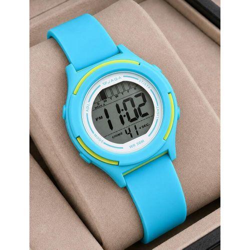 JAGA Unisex Dijital Çocuk Kol Saati 50 Mt Su Geçirmez Spor Silikon Kordonlu Alarm-Kronometreli JG.8