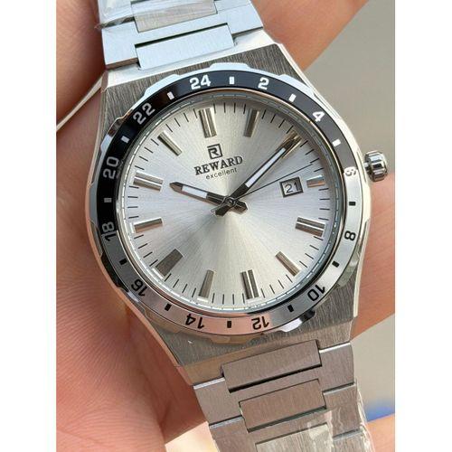 Reward Çelik Kordon 5 Atm Suya Dayanıklı Takvimli Kadran 2 Yıl Garantili Erkek Kol Saati FT.GL.M01.1