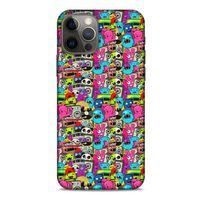 Graffitix (34) Desenli Silikon Kapak Apple iPhone 12 Pro Kılıf