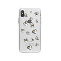 iPhone Xs Papatya Şelalesi Desenli Premium Şeffaf Silikon Kılıf