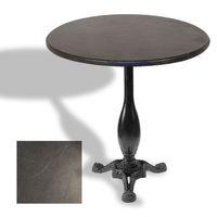 Dockers Çipa 2015 Döküm Ayak Yuvarlak Masa Çap 90cm - (Werzalit, Wermodin ve Allzalit Tabla) - Grey Marble