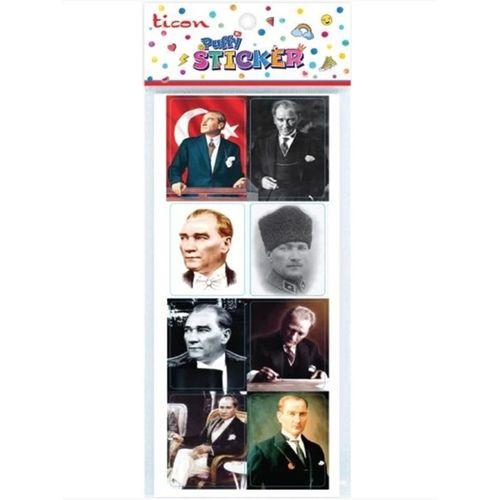 Ticon Atatürk-1 Sticker - 3 adet