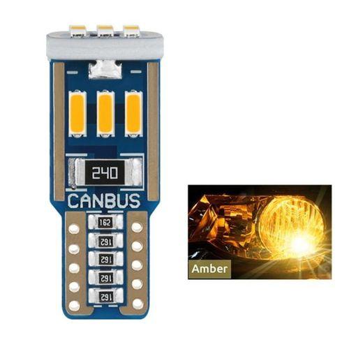 Dekoratif Led Ampul T10-15Smd 4014 Canbus 12V Çift Turuncu / Laam863