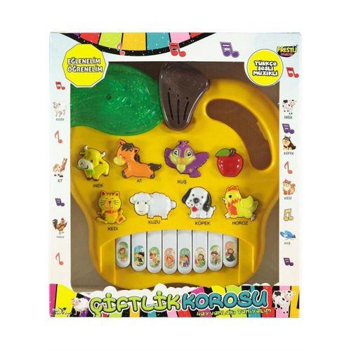 Prestij Kutulu Hayvanlı Pilli Elmalı Piano