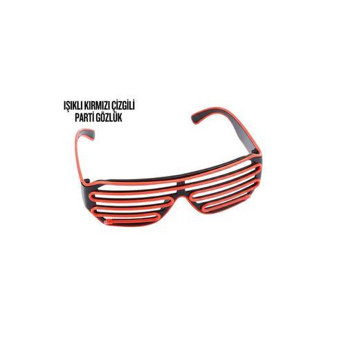 Neon Gözlük Kırmızı
