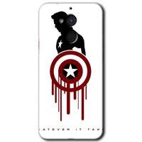General Mobile GM 8 HD Baskılı Kılıf + 9D Tam Ekran Koruyucu - Captain Amerika