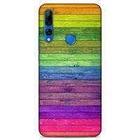 Lopard Huawei Y9 Prime 2019 Uyumlu Kılıf Wood'X (26) Tpu Silikon Kılıf Desenli