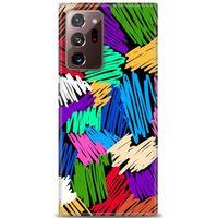 Samsung Galaxy Note 20 Kılıf HD Baskılı Kılıf - Karalama + Tam Ekran Koruyucu