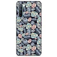 Oppo Reno 3 Kılıf Baskılı Özel Seri Taşlı (14) Lansman Kılıf