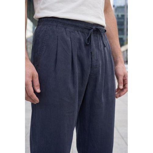 Wert Lyocell Kumaş Relaxed Fit Çİft Pileli Jogger Eşofman Altı Pantolon - Füme