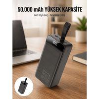 Hızlı Taşınabilir 50.000 Mah Powerbank Led Ekran Android Ve İos Uyumlu Yeni Nesil