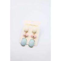 Taşlı Küpe - Pembe