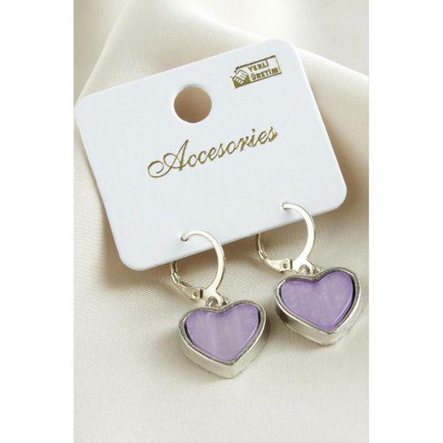 Kalp Polyester Küpe