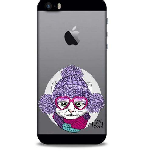 Zoologix (90) Apple Iphone 5S Şeffaf Kılıf Silikon Desenli