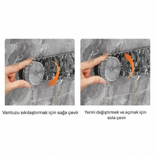 Güçlü Lüks Vantuzlu Askılık