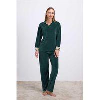 Uzun Kollu Kadife Sweatshirt Ve Pantolon Pijama Takımı