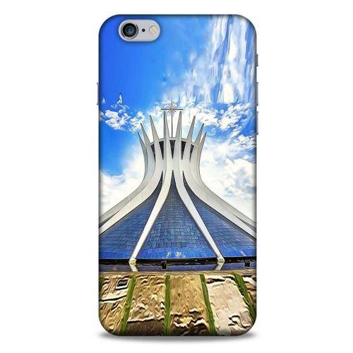 Apple Iphone 6 Plus Kılıf Dünya Mimarisi (16) Kalın Kılıf Brasilia Katedrali
