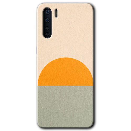 Oppo A91 Kılıf Baskılı Kapak - Color Wall + 5D Tam Kaplayan Cam
