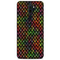Oppo A9 2020 Kılıf Dragons (6) Silikon Kılıf Ejderha Skin Çok Renkli