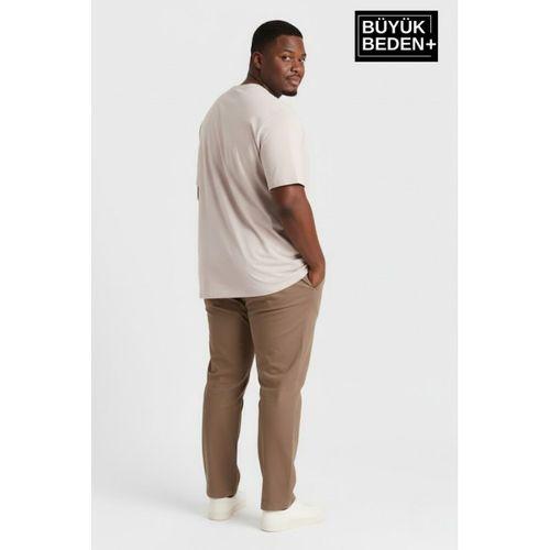 Erkek Büyük Beden Capri Island Baskılı 3xl-6xl Bisiklet Yaka Tshırt SPR26BTS510-14